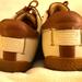 Coach Shoes | Coach Sneakers Shoes Serena Leather 9m P321 | Color: Brown/White | Size: 9