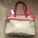 Coach Bags | Coach Daisy Spectator Leather Emma Tote | Color: Cream/Pink | Size: Os