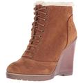 Jessica Simpson Shoes | Kaelo Lace-Up Wedge Boots Faux-Fur Lined | Color: Brown | Size: 8