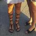 Free People Shoes | Free People Gladiator Sandals | Color: Gray | Size: 9.5