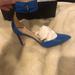 J. Crew Shoes | Jcrew Ankle Strap Heels. Cobalt Blue. | Color: Blue | Size: 7.5