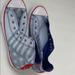 Converse Shoes | Converse High Top Chuck Taylors | Color: Blue/Red | Size: 4bb