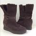 Coach Shoes | Coach Brown Suede Shearling Fur Winter Boots 6.5 | Color: Brown | Size: 6.5