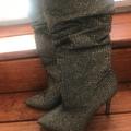 Jessica Simpson Shoes | Glitter Boots | Color: Silver | Size: 7