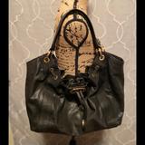 Michael Kors Bags | Michael Kors Leather Drawstring | Color: Black | Size: 15x10x5