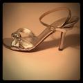 Kate Spade Shoes | Kate Spade Silver Heeled Sandals | Color: Silver | Size: 6.5