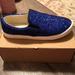 J. Crew Shoes | Crewcuts | Glitter Slide On Sneakers | Color: Blue/Red | Size: 5bb