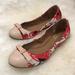 Coach Shoes | Coach Floral Flats | Color: Cream/Red | Size: 5