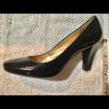 Coach Shoes | Coach Sheri Black Patent Leather 3 1/4” Heel Pumps | Color: Black | Size: 8.5