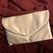 J. Crew Bags | Jcrew Satin Silk Clutch With Chain | Color: Cream | Size: Os