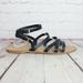 J. Crew Shoes | J Crew Leather Strappy Sandals | Color: Black | Size: 10