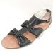 Coach Shoes | Coach Tracy Flat Sandals Black Leather Women's 9.5 | Color: Black | Size: 9.5