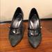 Coach Shoes | Coach Grey Trinity Suede T-Strap Heel - Size 6.5 | Color: Black/Gray | Size: 6.5