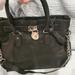 Michael Kors Bags | Micheal Kors Black Hamilton Purse Large | Color: Black/Silver | Size: Os