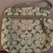 Coach Bags | Coach Poppy Metallic Signature Sateen Glamtote | Color: Gray/Tan | Size: Os