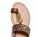 Coach Shoes | Coach Women's Jaimee Toe Loop Chain Flat Sandal | Color: Tan | Size: Various
