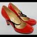 Kate Spade Shoes | Kate Spade Red/Orange Patent Leather Pumps | Color: Orange/Red | Size: 6.5