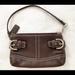 Coach Bags | Coach All Leather Wristlet Small Bag | Color: Brown | Size: Os