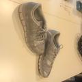 Nike Shoes | Nike Gray/Silver/White Animal Print. | Color: Gray/Silver | Size: 9.5