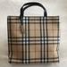 Burberry Bags | Euc Authentic Burberry Shopper Tote Bag | Color: Black/Silver | Size: Os