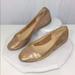 Kate Spade Shoes | Kate Spade Gold Metallic Leather Ballet Flats | Color: Gold | Size: 6