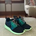 Nike Shoes | Limited Edition Nike Roshe Run Size 7.5 | Color: Black/Blue | Size: 7.5