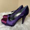 Nine West Shoes | Nine West Purple Pink Satin Platform Heel | Color: Pink/Purple | Size: 9.5