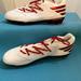 Adidas Shoes | Adidas Freak X Carbon Size 16 Quick Low Men's Football Cleat White Red Aq7005 | Color: Red/White | Size: 16