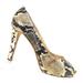 Kate Spade Shoes | Kate Spade New York Women Snake Pumps Size 8 B | Color: Gold/Tan | Size: 8