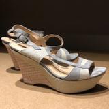Anthropologie Shoes | Hoss Intropia Wedges | Color: Gray/Tan | Size: 11