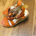 Michael Kors Shoes | Michael Kors Mk Orange Wedge Sandals Sz 7 Shoes | Color: Orange | Size: 7