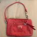 Coach Bags | Coach Poppy Red Wristlet | Color: Red/Silver | Size: 6.5w X 4h