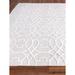 Brown/White 120 x 0.8 in Area Rug - EXQUISITE RUGS Windsor Geometric Hand-Loomed Linen/Beige Area Rug Viscose/Wool | 120 W x 0.8 D in | Wayfair