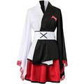 Zhangcui Anime Danganronpa Monokuma Cosplay Outfit Black White Bear Cosplay Costume Monokuma Cosplay Outfit Ouma Kokichi Uniform Kimono Female Dresses Halloween Carnival Party Cosplay Costume