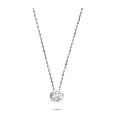 Jette - Kette 925er Silber rhodiniert Ketten 1 ct Damen