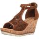 Minnetonka Damen Ellis/Dusty Brown Suede Sandale, 40 EU