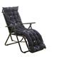 Yurun Sun Loungers Recliners Foldable Padded Navy Star 120x48cm, Overstuffed Recliner, for Rocking Chair with 6 Ties Reduces Pressure, for Holiday Relaxer Patio Garden Outdoor