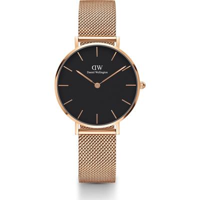 Daniel Wellington - Petite Melrose Schwarz Damenuhren Schwarz Damen