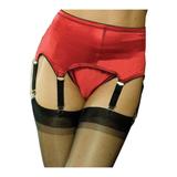 Plus Size Women's 6-Strap Soft Shaping Garter Belt by Rago in Red (Size XL)