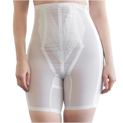 Plus Size Women's Extra Firm Shaping High Waist Thigh Shaper with Side Zipper by Rago in White (Size 2X)
