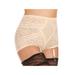 Plus Size Women's Lacette Panty Brief by Rago in Beige (Size 4X)