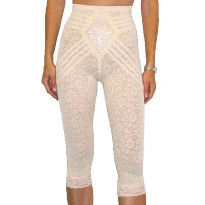 Plus Size Women's Lacette Capri Pant Liner w/ Contour Bands by Rago in Beige (Size 5X)