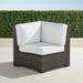 Small Palermo Corner Chair in Bronze Finish - Custom Sunbrella Rain, Special Order, Rain Resort Stripe Sand - Frontgate