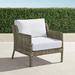 Seton Lounge Chair with Cushions - Cara Stripe Cobalt, Standard - Frontgate