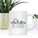 Koyal Wholesale Colorful City Skyline Coffee Mug Ceramic in Brown/White | 3.8 H in | Wayfair APP96115