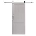 Barn Door - LTL Home Products Paneled PVC/Vinyl Millbrooke Barn Door w/ Installation Hardware Kit, Wood in White | 84 H x 36 W in | Wayfair