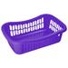 Rebrilliant Plastic Basket Plastic in Indigo | 5.75 H x 17.75 W x 11.5 D in | Wayfair 31435B5D24384703B91B8BAC317B6219