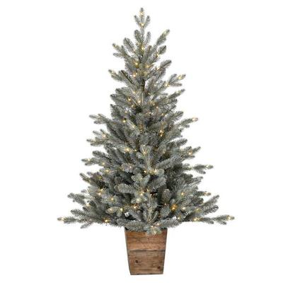 Vickerman 657652 - 4' x 33" Artificial Gooding Pine 200 Warm White Lights Artificial Christmas Tree Christmas Tree (G200541LED)