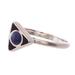 Triangular Triumph,'Sodalite and Sterling Silver Ring from Peru'