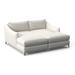 Bernhardt Monterey Double Chaise Lounge w/ Cushions Metal in White | 32.5 H x 71 W x 64 D in | Outdoor Furniture | Wayfair